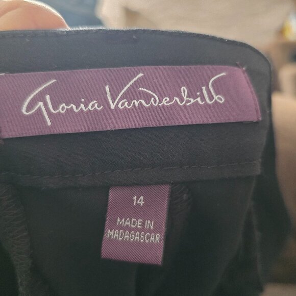 Gloria Vanderbilt Amanda Ponte Pants – Women’s Size 14 Black Stretch - Picture 3 of 4